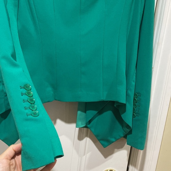 New BCBGMaxAzria Emerald Green Abree Blazer jacket - Picture 9 of 9